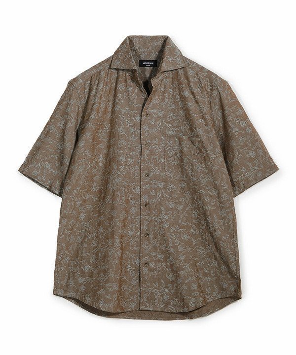 【メンズビギトーキョー/Men's Bigi / MEN】のジャガードワンピースカラーハーフスリーブシャツ インテリア・キッズ・メンズ・レディースファッション・服の通販 founy(ファニー) https://founy.com/ ファッション Fashion メンズファッション Fashion for Men エレガント 上品 Elegant シンプル Simple, Minimal スタイリッシュ Stylish, Fashionable 人気 Popular, Best Seller ボタニカル Botanical, Floral Pattern 半袖 Short Sleeve, Half Sleeve モダン Modern, Contemporary リネン Linen, Linen Fabric リラックス Relax, Relaxed Fit 夏 Summer |ID: prp329100004605419 ipo3291000000032784952