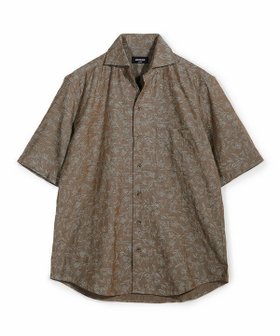 【メンズビギトーキョー/Men's Bigi / MEN】のジャガードワンピースカラーハーフスリーブシャツ 人気、トレンドファッション・服の通販 founy(ファニー) ファッション Fashion メンズファッション Fashion for Men エレガント 上品 Elegant シンプル Simple, Minimal スタイリッシュ Stylish, Fashionable 人気 Popular, Best Seller ボタニカル Botanical, Floral Pattern 半袖 Short Sleeve, Half Sleeve モダン Modern, Contemporary リネン Linen, Linen Fabric リラックス Relax, Relaxed Fit 夏 Summer |ID:prp329100004605419