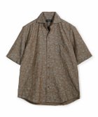 【メンズビギトーキョー/Men's Bigi / MEN】のジャガードワンピースカラーハーフスリーブシャツ ブラウン|ID: prp329100004605419 ipo3291000000032784954