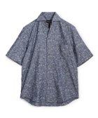 【メンズビギトーキョー/Men's Bigi / MEN】のジャガードワンピースカラーハーフスリーブシャツ ブルー|ID: prp329100004605419 ipo3291000000032784958