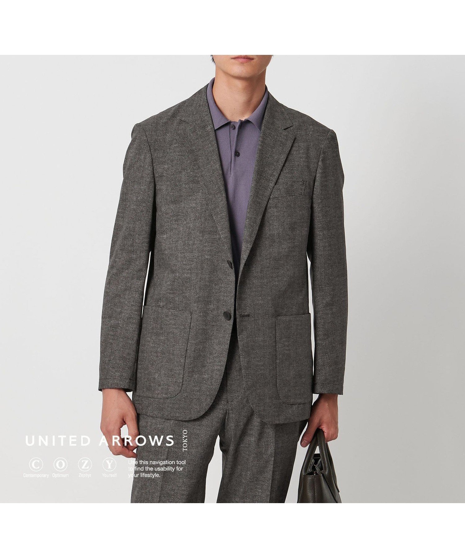 【ユナイテッドアローズ/UNITED ARROWS / MEN】のCOOL DOTS プリント シングル 2ボタン テーラードジャケット UA COZY -ウォッシャブル 2WAYストレッチ 防シワ- 人気、トレンドファッション・服の通販 founy(ファニー) 　ファッション　Fashion　メンズファッション　Fashion for Men　ウォッシャブル　Machine Washable　ジャケット　Jacket, Outerwear　ストレッチ　Stretch, Stretchy Fabric　スラックス　Slacks, Dress Pants　デニム　Denim, Jeans Material　パッチ　Patch, Appliqué　フォルム　Silhouette, Form　フラップ　Flap, Flap Pocket　フロント　Front, Front Design　プリント　Print, Printed Pattern　ポケット　Pocket, Pocket Detail　おすすめ　Recommended / Our Picks　エレガント 上品　Elegant　ビジネス 仕事 通勤　Business / Work / Commuting　 other-1|ID: prp329100004605422 ipo3291000000032784992