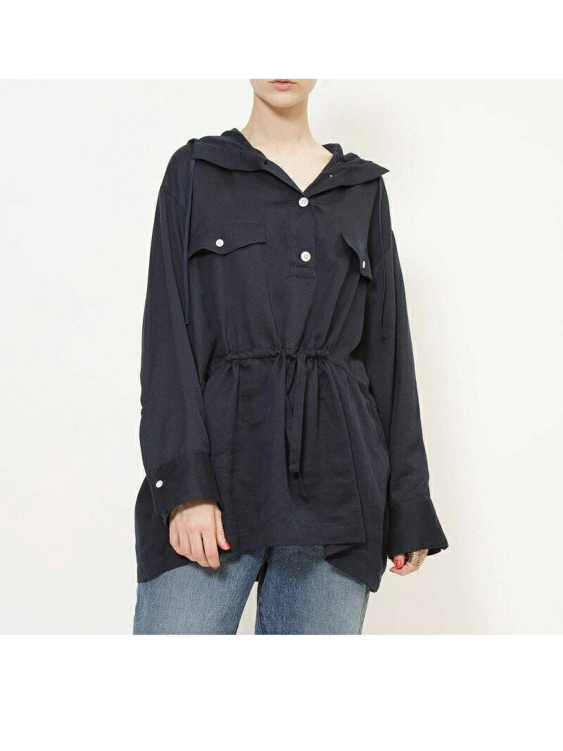 【ジョンブルプライベートラボ/Johnbull Private labo】のJohnbull/フードプルオーバーシャツ インテリア・キッズ・メンズ・レディースファッション・服の通販 founy(ファニー) 　ファッション　Fashion　レディースファッション　Fashion for Women　トップス・カットソー　Cut & Sew Tops　シャツ・ブラウス・オフィスカジュアル　Elegant Blouses & Button-Ups　カジュアルプルオーバー・ニットトップス　Pullovers & Knit Tops / Casual Pullovers　トレンド　Trend, Trending Now　パーカー　Hoodie, Parka　フロント　Front, Front Design　ベーシック　Basic, Essential　ポケット　Pocket, Pocket Detail　人気　Popular, Best Seller　ネイビー|ID: prp329100004605429 ipo3291000000032785389