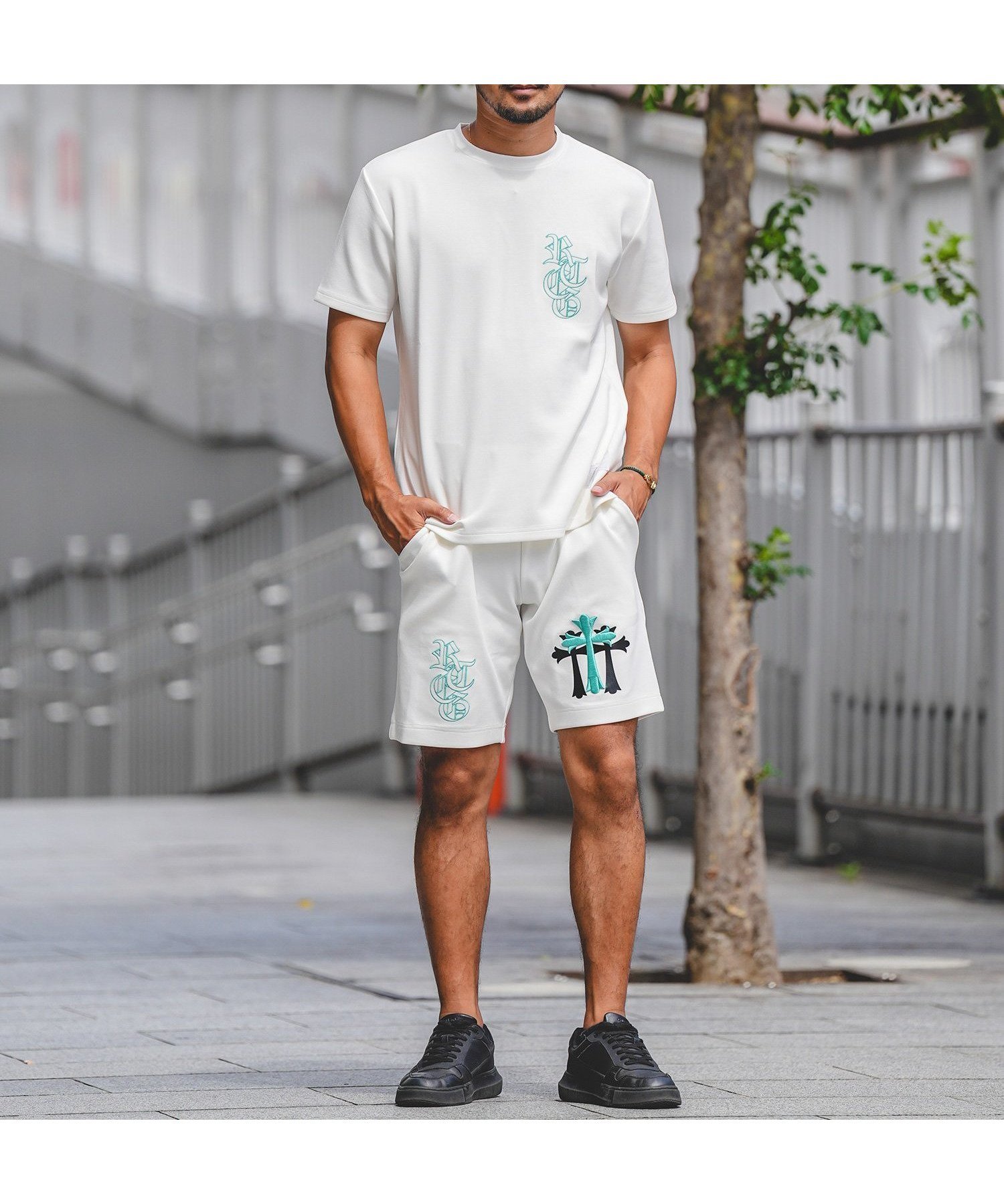 【その他のブランド/Other】のRTEG Triple Cross O.E TEE インテリア・キッズ・メンズ・レディースファッション・服の通販 founy(ファニー) 　ファッション　Fashion　メンズファッション　Fashion for Men　シンプル　Simple, Minimal　セットアップ　Set-Up, Coordinated Outfit　モチーフ　Motif, Design Theme　夏　Summer　WHITE|ID: prp329100004605486 ipo3291000000032787479