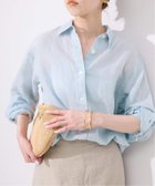 【スローブ イエナ/SLOBE IENA】の《追加2》リネンコットンレギュラーシャツ 人気、トレンドファッション・服の通販 founy(ファニー) ファッション Fashion レディースファッション Fashion for Women トップス・カットソー Cut & Sew Tops シャツ・ブラウス・オフィスカジュアル Elegant Blouses & Button-Ups 2025年 2025 2025春夏・S/S Spring/Summer 2025 SS25 ギンガム Gingham, Gingham Fabric thumbnail サックスブルー B|ID: prp329100004605487 ipo3291000000032787505