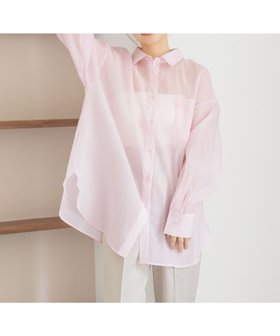 【ミスティ ウーマン/mysty woman】のシアーオーバーシャツ 人気、トレンドファッション・服の通販 founy(ファニー) ファッション Fashion レディースファッション Fashion for Women トップス・カットソー Cut & Sew Tops シャツ・ブラウス・オフィスカジュアル Elegant Blouses & Button-Ups おすすめ Recommended / Our Picks キャミ Camisole, Cami Top シンプル Simple, Minimal ダウン Down, Puffer デニム Denim, Jeans Material トレンド Trend, Trending Now ビスチェ Bustier, Corset Top フェミニン Feminine, Girly 夏 Summer 羽織 Haori, Light Jacket |ID:prp329100004605504
