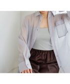 【ミスティ ウーマン/mysty woman】のシアーオーバーシャツ 人気、トレンドファッション・服の通販 founy(ファニー) ファッション Fashion レディースファッション Fashion for Women トップス・カットソー Cut & Sew Tops シャツ・ブラウス・オフィスカジュアル Elegant Blouses & Button-Ups おすすめ Recommended / Our Picks キャミ Camisole, Cami Top シンプル Simple, Minimal ダウン Down, Puffer デニム Denim, Jeans Material トレンド Trend, Trending Now ビスチェ Bustier, Corset Top フェミニン Feminine, Girly 夏 Summer 羽織 Haori, Light Jacket thumbnail グレー15|ID: prp329100004605504 ipo3291000000032788275