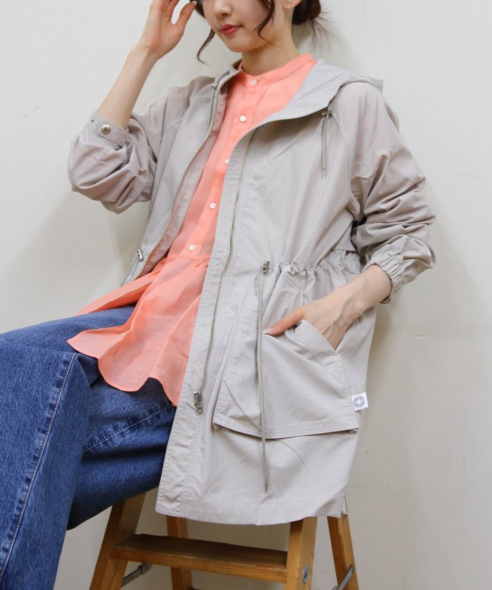 【その他のブランド/Other】のORCIVAL/ZIP HOODED JACKET A0689 インテリア・キッズ・メンズ・レディースファッション・服の通販 founy(ファニー) https://founy.com/ ファッション Fashion レディースファッション Fashion for Women アウター Coat / Outerwear Collection レディースジャケット・軽アウター Jackets ジャケット Jacket, Outerwear ドローコード Drawcord, Drawstring Cord フェミニン Feminine, Girly ポケット Pocket, Pocket Detail ヨーク Yoke, Yoke Design 春 Spring |ID: prp329100004605541 ipo3291000000032790204