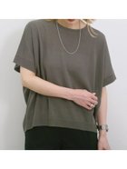 【サマンサモスモス/Samansa Mos2】の【マシンウォッシャブル】麻タッチニットプルオーバー チャコールグレー|ID: prp329100004605558 ipo3291000000032791074