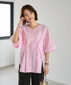 【スタイルデリ/STYLE DELI】の【LUXE】形が変わるシャツ生地プルオーバー ピンク|ID: prp329100004605564 ipo3291000000032791285