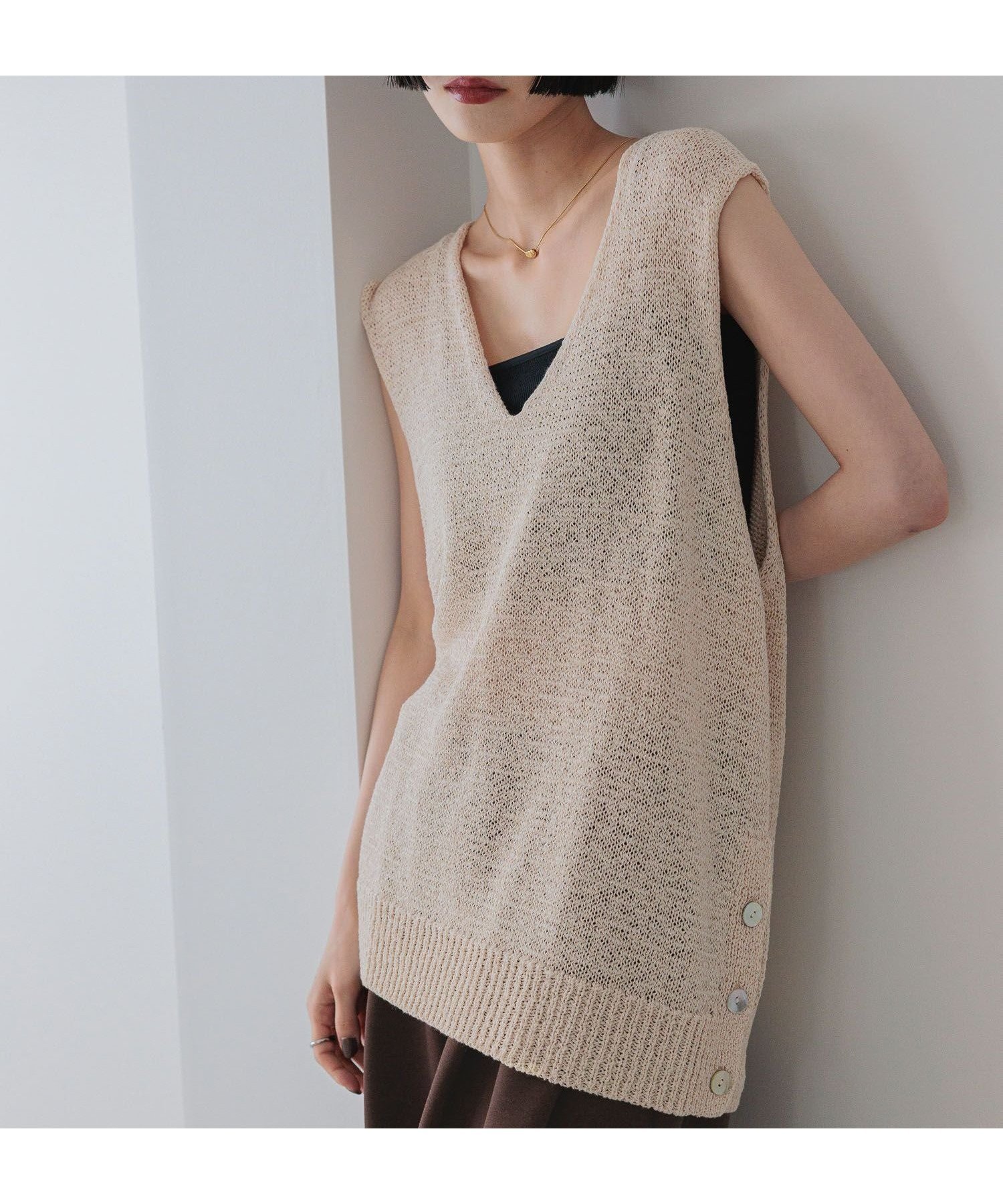 【ローリーズファーム/LOWRYS FARM】のテープヤーンオーバーベスト インテリア・キッズ・メンズ・レディースファッション・服の通販 founy(ファニー) 　ファッション　Fashion　レディースファッション　Fashion for Women　アウター　Coat / Outerwear Collection　トップス・カットソー　Cut & Sew Tops　ベスト&ジレ / 重ね着スタイル　Vests & Gilets　おすすめ　Recommended / Our Picks　インナー　Innerwear　キャミソール　Camisole, Spaghetti Strap Top　タンク　Tank Top, Sleeveless Top　ベスト　Vest, Waistcoat　アイボリー08|ID: prp329100004605566 ipo3291000000033421552