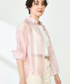 【ノーリーズ/NOLLEY'S】のシアーシャツ 人気、トレンドファッション・服の通販 founy(ファニー) ファッション Fashion レディースファッション Fashion for Women トップス・カットソー Cut & Sew Tops シャツ・ブラウス・オフィスカジュアル Elegant Blouses & Button-Ups 2025年 2025 2025春夏・S/S Spring/Summer 2025 SS25 おすすめ Recommended / Our Picks シアー Sheer, See-Through ベーシック Basic, Essential エレガント 上品 Elegant 羽織 Haori, Light Jacket thumbnail ベビーピンク|ID: prp329100004605594 ipo3291000000033933328