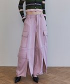 【メゾンスペシャル/MAISON SPECIAL】のZip Design Satin Cargo Pants PNK|ID: prp329100004605608 ipo3291000000032793950