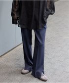 【ジャーナルスタンダード/JOURNAL STANDARD】のウーリッシュツイルスリットパンツ ネイビー|ID: prp329100004605636 ipo3291000000032795171