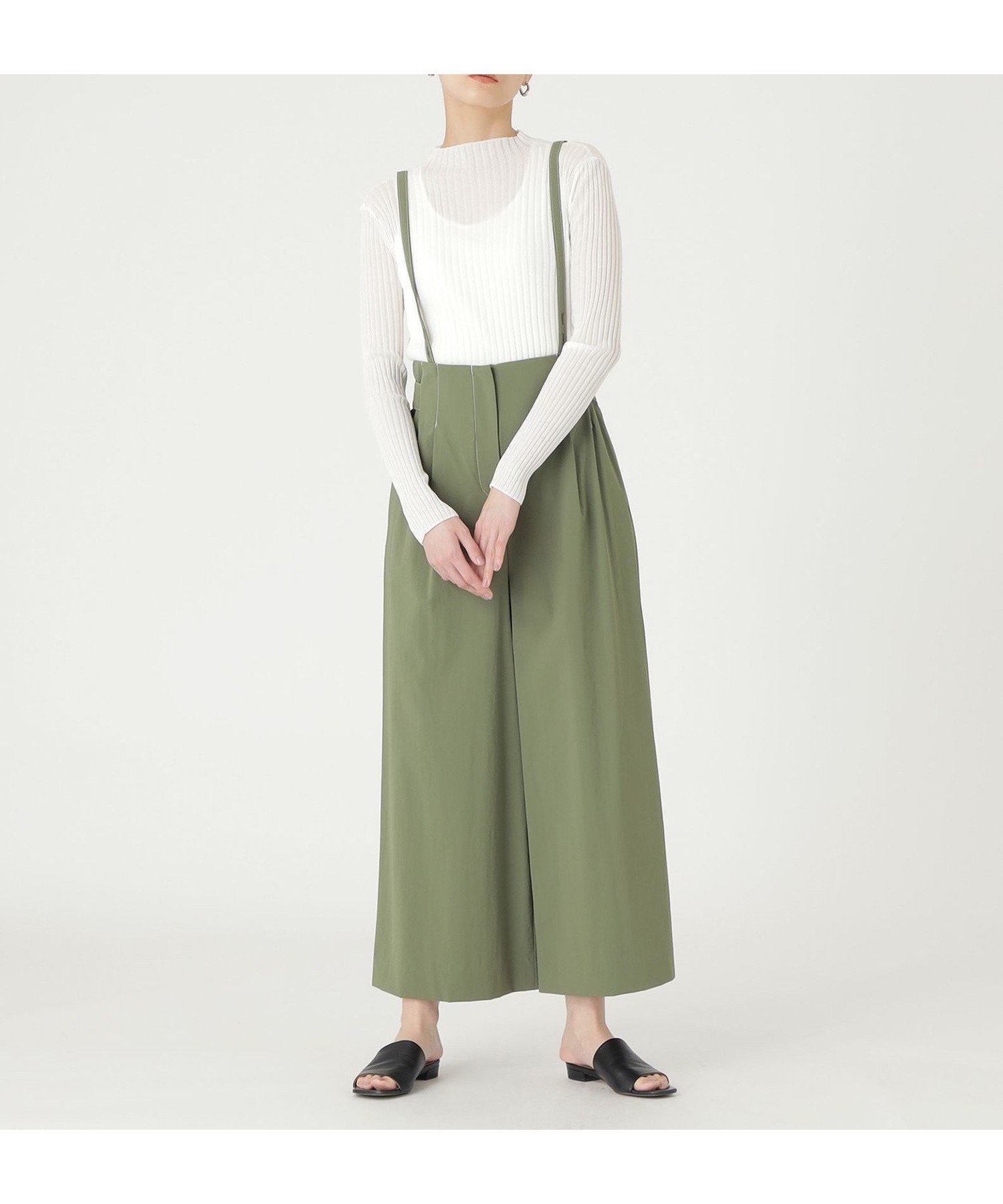 【キャスト/CAST】の【イチオシ】サスペンダーワイドパンツ インテリア・キッズ・メンズ・レディースファッション・服の通販 founy(ファニー) 　ファッション　Fashion　レディースファッション　Fashion for Women　パンツ　Pants & Trousers　おすすめ　Recommended / Our Picks　サスペンダー　Suspenders, Braces　ストレッチ　Stretch, Stretchy Fabric　ワイド　Wide, Wide Fit　夏　Summer　春　Spring　S/S・春夏　SS, Spring/Summer, Warm Season　秋　Autumn　カーキ3|ID: prp329100004605661 ipo3291000000032796610