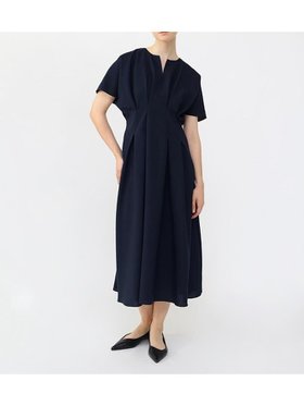 【ラシュッド/LASUD】のウエストタックリネンライクワンピース 人気、トレンドファッション・服の通販 founy(ファニー) ファッション Fashion レディースファッション Fashion for Women ワンピース Dresses フロント Front, Front Design リネン Linen, Linen Fabric ワイド Wide, Wide Fit エレガント 上品 Elegant |ID:prp329100004606417