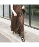 【スピック&スパン/Spick & Span】の《追加》リネンアメスリドレス ブラウン|ID: prp329100004606519 ipo3291000000032866156