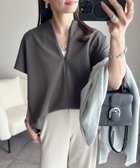 【スタイルドア/STYLEDOOR】のライトダンボールフロント2wayプルオーバー チャコール|ID: prp329100004606696 ipo3291000000033557684