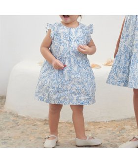 【プチバトー/PETIT BATEAU / KIDS】のワンピース 人気、トレンドファッション・服の通販 founy(ファニー) ファッション Fashion キッズファッション Fashion for Kids ワンピース Dresses おすすめ Recommended / Our Picks フリル Frill, Ruffle ボタニカル Botanical, Floral Pattern |ID:prp329100004607011