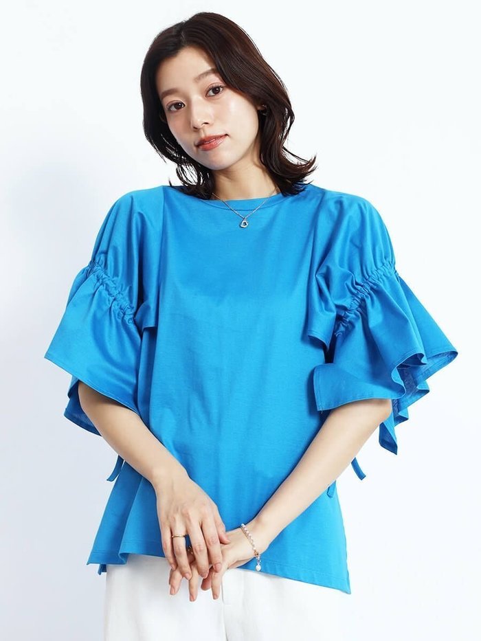 【ヴァン/Vin】のキャンディースリーブカットソー インテリア・キッズ・メンズ・レディースファッション・服の通販 founy(ファニー) https://founy.com/ ファッション Fashion レディースファッション Fashion for Women トップス・カットソー Cut & Sew Tops カットソー・ベーシックTシャツ Cut-and-Sewn Tops / Stretch Tees & Basics ギャザー Gathered, Ruffled スリーブ Sleeve, Long Sleeve / Short Sleeve |ID: prp329100004607153 ipo3291000000033535425