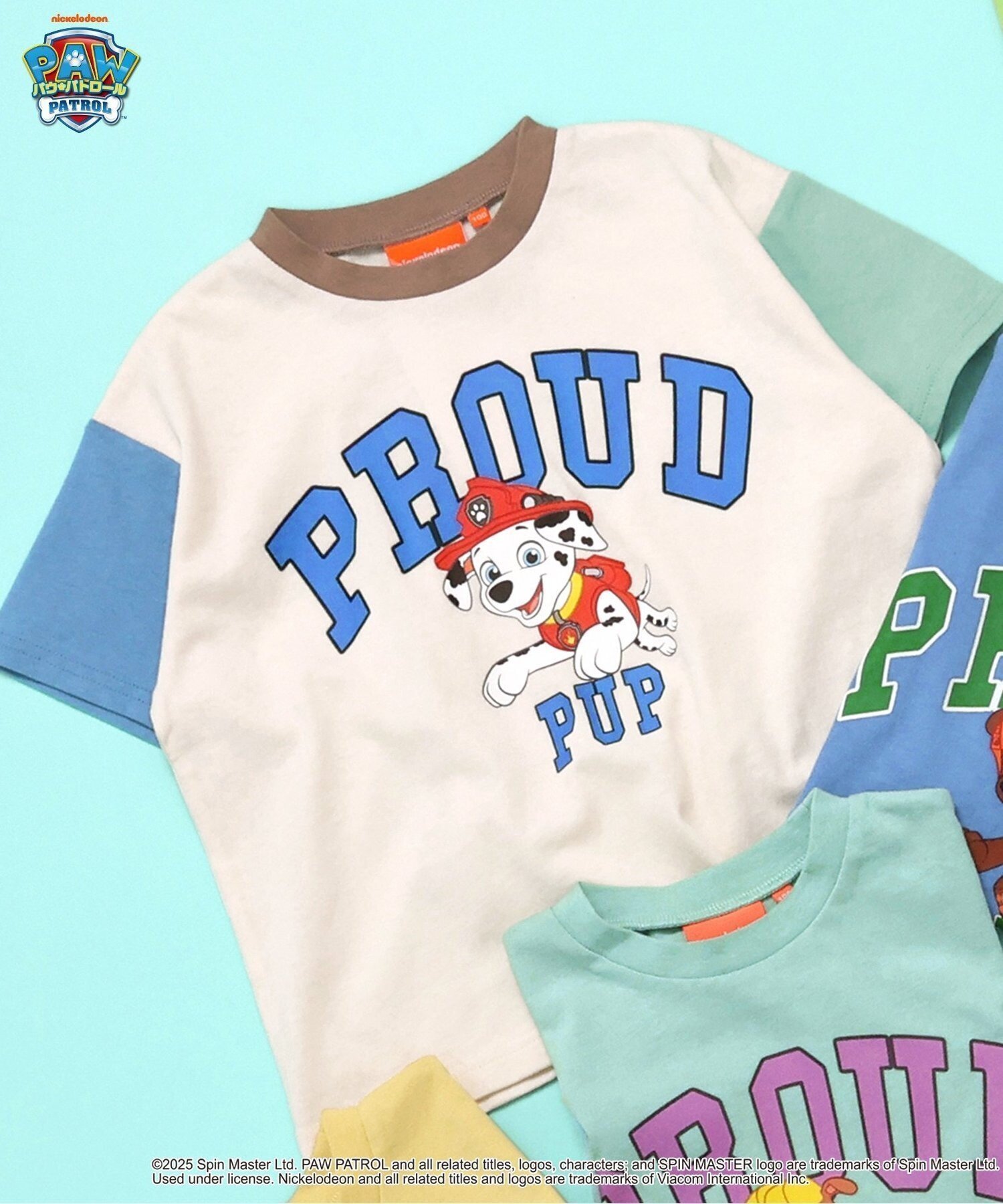 【エフオー オンラインストア/F.O.Online Store / KIDS】のパウ・パトロール バリエーションTシャツ インテリア・キッズ・メンズ・レディースファッション・服の通販 founy(ファニー) 　ファッション　Fashion　キッズファッション　Fashion for Kids　おすすめ　Recommended / Our Picks　夏　Summer　犬　Dog　レインボー|ID: prp329100004607177 ipo3291000000033404278