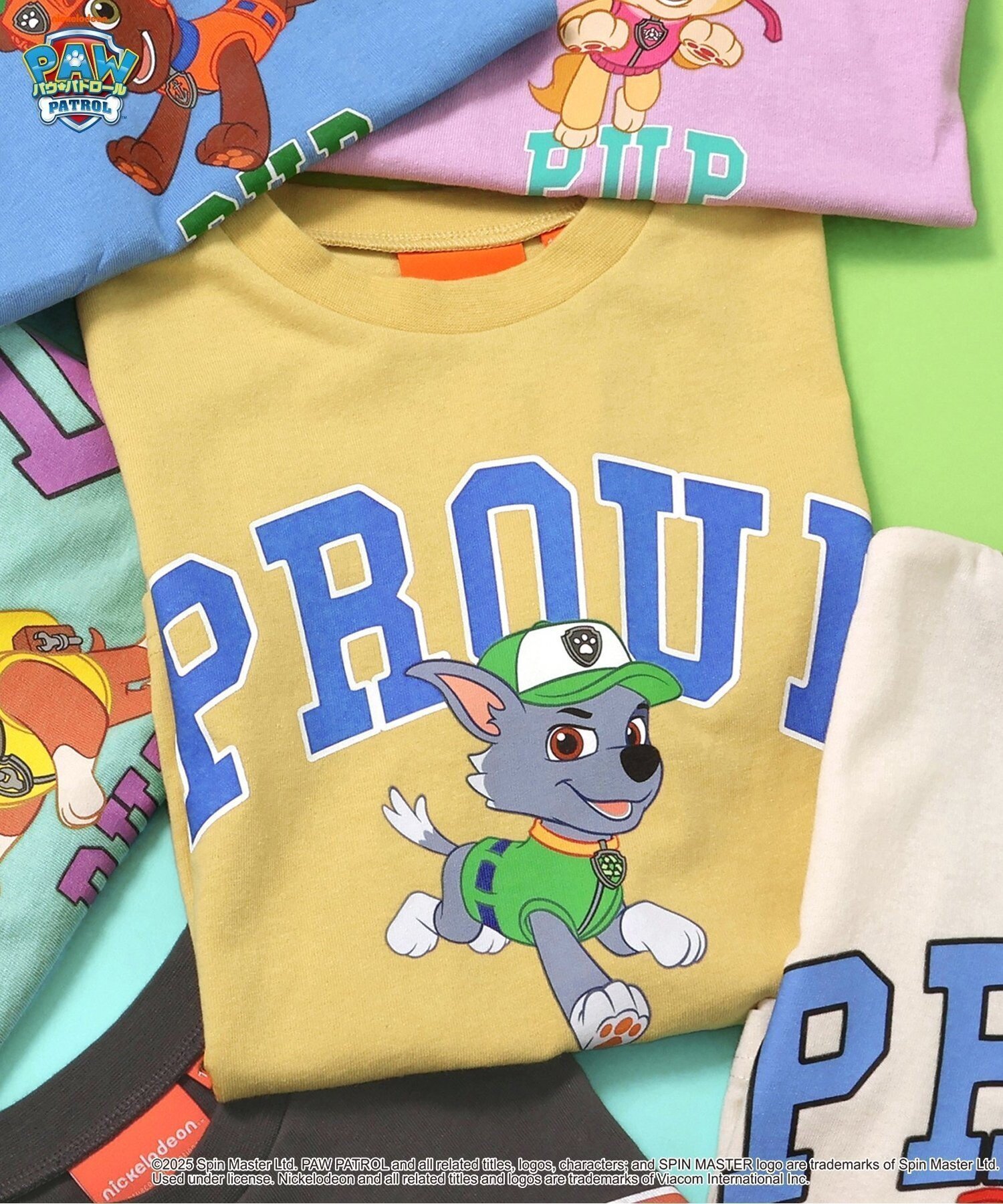 【エフオー オンラインストア/F.O.Online Store / KIDS】のパウ・パトロール バリエーションTシャツ インテリア・キッズ・メンズ・レディースファッション・服の通販 founy(ファニー) 　ファッション　Fashion　キッズファッション　Fashion for Kids　おすすめ　Recommended / Our Picks　夏　Summer　犬　Dog　イエロー|ID: prp329100004607177 ipo3291000000033404287
