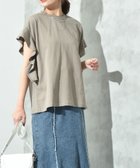 【インタープラネット/INTERPLANET】の度詰め天竺袖フリルプルオーバー 人気、トレンドファッション・服の通販 founy(ファニー) ファッション Fashion レディースファッション Fashion for Women トップス・カットソー Cut & Sew Tops カジュアルプルオーバー・ニットトップス Pullovers & Knit Tops / Casual Pullovers フェミニン Feminine, Girly フリル Frill, Ruffle ベーシック Basic, Essential 人気 Popular, Best Seller thumbnail グレージュ|ID: prp329100004607243 ipo3291000000033340792