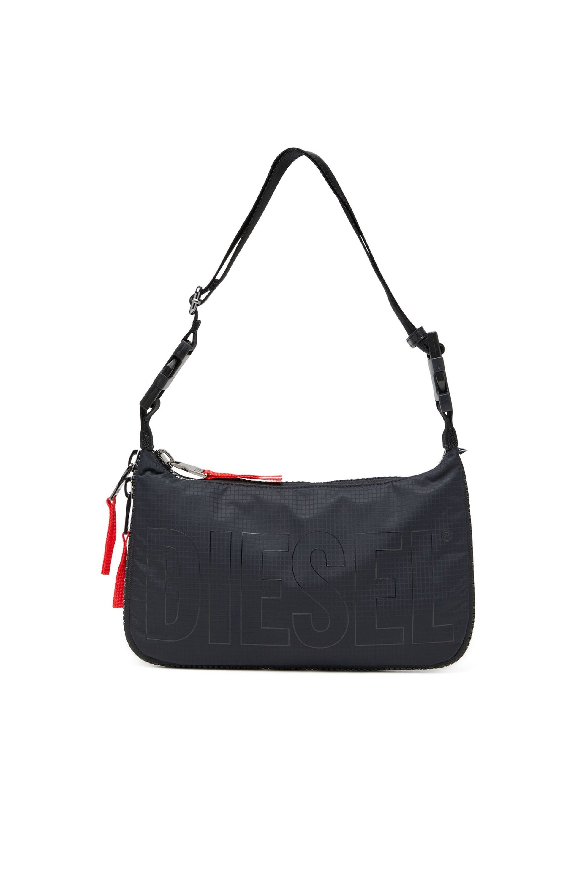 【ディーゼル/DIESEL / MEN】のメンズ ショルダーバッグ ZIP-D SHOULDER BAG X インテリア・キッズ・メンズ・レディースファッション・服の通販 founy(ファニー) 　ファッション　Fashion　メンズファッション　Fashion for Men　バッグ　Bags　ジップ　Zip, Zipper　スタイリッシュ　Stylish, Fashionable　チェック　Check, Plaid, Tartan　プリント　Print, Printed Pattern　メンズ　Men's, Menswear　ブラック|ID: prp329100004607464 ipo3291000000033642614