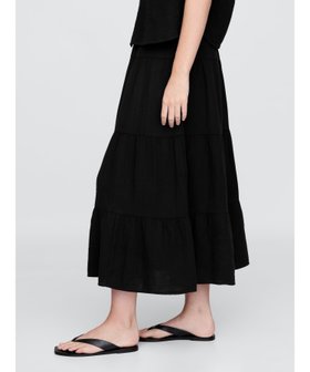 【ギャップ/GAP】のクリンクル ガーゼ ティアード マキシスカート 人気、トレンドファッション・服の通販 founy(ファニー) ファッション Fashion レディースファッション Fashion for Women スカート Skirts アンクル Ankle-Length Design スリム Slim, Slim Fit ティアード Tiered, Tiered Style ドローコード Drawcord, Drawstring Cord フィット Fit, Slim Fit フレア Flare, Flared ボトム Bottoms, Lower Wear マキシ Maxi, Full Length |ID:prp329100004609386