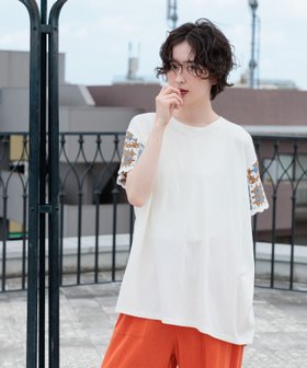 【ニコアンド/niko and】のクロシェスリーブプルオーバー 人気、トレンドファッション・服の通販 founy(ファニー) ファッション Fashion レディースファッション Fashion for Women トップス・カットソー Cut & Sew Tops カジュアルプルオーバー・ニットトップス Pullovers & Knit Tops / Casual Pullovers おすすめ Recommended / Our Picks クロシェ Crochet, Knitted Lace フラワー Flower, Floral ワイド Wide, Wide Fit 夏 Summer |ID:prp329100004609465