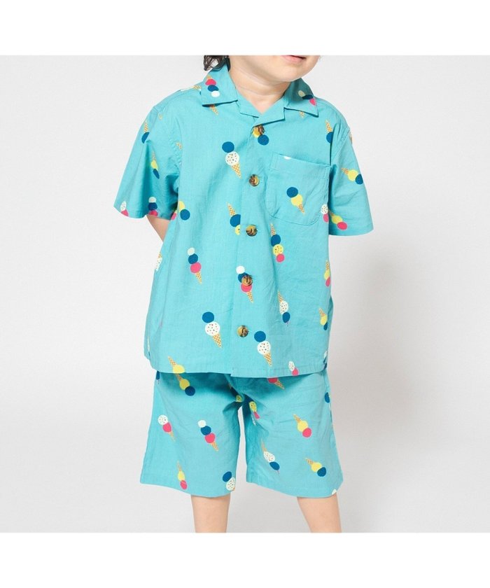 【エフオー オンラインストア/F.O.Online Store / KIDS】の【リンク】サマーシャツセットアップ インテリア・キッズ・メンズ・レディースファッション・服の通販 founy(ファニー) https://founy.com/ ファッション Fashion キッズファッション Fashion for Kids 人気 Popular, Best Seller |ID: prp329100004609470 ipo3291000000033507041