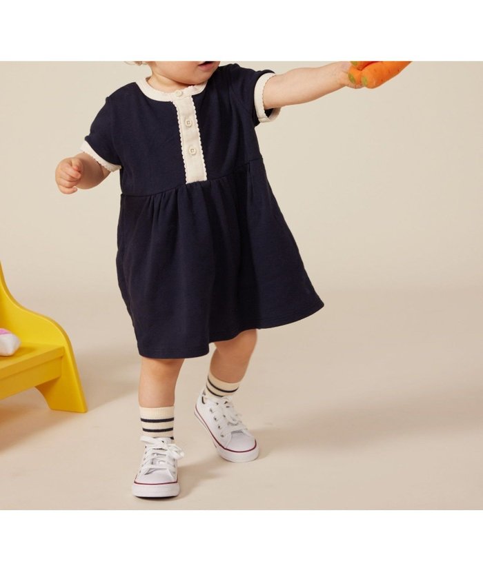 【プチバトー/PETIT BATEAU / KIDS】の半袖ワンピース インテリア・キッズ・メンズ・レディースファッション・服の通販 founy(ファニー) https://founy.com/ ファッション Fashion キッズファッション Fashion for Kids ワンピース Dresses おすすめ Recommended / Our Picks ギフト プレゼント Gift / Present 半袖 Short Sleeve, Half Sleeve 定番 Standard, Basic Item |ID: prp329100004609515 ipo3291000000033494003
