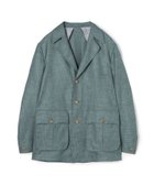 【トゥモローランド/TOMORROWLAND / MEN】のバンブーシルクコットン サファリジャケット HAVANA DORMEUIL 65 ブルーグリーン|ID: prp329100004609529 ipo3291000000032972006