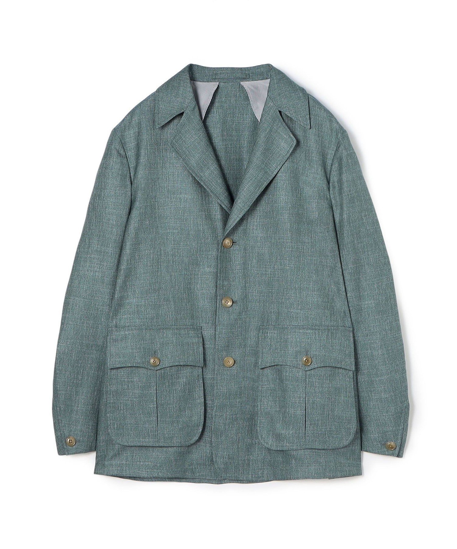 【トゥモローランド/TOMORROWLAND / MEN】のバンブーシルクコットン サファリジャケット HAVANA DORMEUIL インテリア・キッズ・メンズ・レディースファッション・服の通販 founy(ファニー) 　ファッション　Fashion　メンズファッション　Fashion for Men　カラフル　Colorful Design　クラシック　Classic, Timeless Style　コレクション　Collection, Seasonal Line　シルク　Silk, 100% Silk　ジャケット　Jacket, Outerwear　バンブー　Bamboo, Bamboo Material　フランス　France, French　ポケット　Pocket, Pocket Detail　ミックス　Mix, Mixed Style　モチーフ　Motif, Design Theme　ラグジュアリー　Luxury, Elegant　リラックス　Relax, Relaxed Fit　夏　Summer　春　Spring　S/S・春夏　SS, Spring/Summer, Warm Season　65 ブルーグリーン|ID: prp329100004609529 ipo3291000000032972006