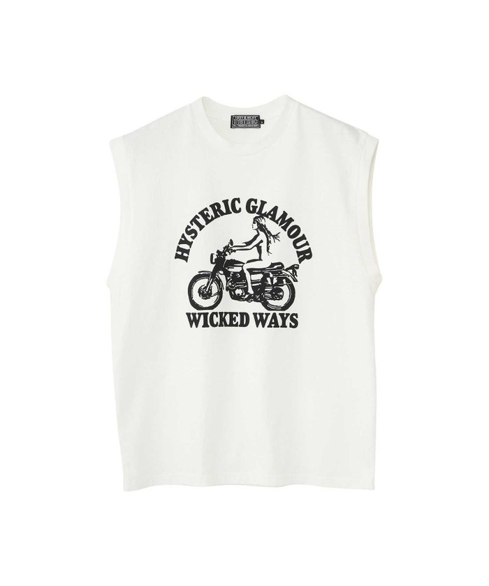 【ヒステリックグラマー/HYSTERIC GLAMOUR / MEN】のWICKED WAYS ノースリーブTシャツ インテリア・キッズ・メンズ・レディースファッション・服の通販 founy(ファニー) https://founy.com/ ファッション Fashion メンズファッション Fashion for Men インナー Innerwear ノースリーブ Sleeveless, No-Sleeve モチーフ Motif, Design Theme |ID: prp329100004609553 ipo3291000000032972285