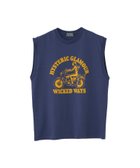 【ヒステリックグラマー/HYSTERIC GLAMOUR / MEN】のWICKED WAYS ノースリーブTシャツ ネイビー|ID: prp329100004609553 ipo3291000000032972289