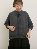 【サマンサモスモス/Samansa Mos2】のレース付きリボン開きベスト 人気、トレンドファッション・服の通販 founy(ファニー) ファッション Fashion レディースファッション Fashion for Women アウター Coat / Outerwear Collection トップス・カットソー Cut & Sew Tops ベスト&ジレ / 重ね着スタイル Vests & Gilets ベスト Vest, Waistcoat リボン Ribbon, Bow レース Lace, Lace Fabric thumbnail チャコールグレー|ID: prp329100004609570 ipo3291000000032972461