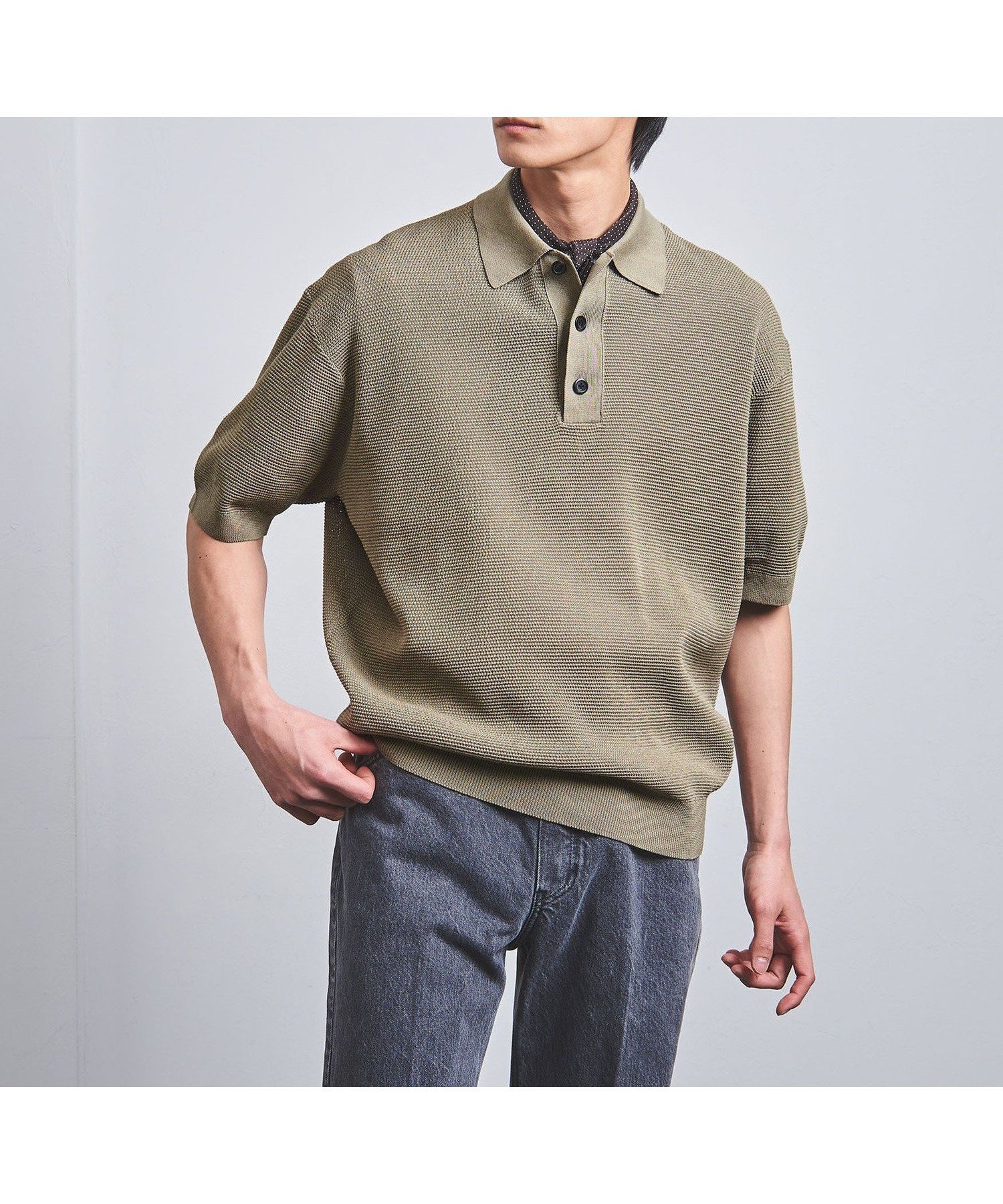 【ユナイテッドアローズ/UNITED ARROWS / MEN】のバーズアイ ニット ポロシャツ インテリア・キッズ・メンズ・レディースファッション・服の通販 founy(ファニー) 　ファッション　Fashion　メンズファッション　Fashion for Men　アクリル　Acrylic Material　エレガント 上品　Elegant　クラシック　Classic, Timeless Style　ショーツ　Shorts, Short Pants　ジャケット　Jacket, Outerwear　スラックス　Slacks, Dress Pants　デニム　Denim, Jeans Material　バランス　Balance, Style Balance　ポロシャツ　Polo Shirt, Collared Tee　半袖　Short Sleeve, Half Sleeve　メッシュ　Mesh, Net Fabric　リラックス　Relax, Relaxed Fit　おすすめ　Recommended / Our Picks　夏　Summer　ビジネス 仕事 通勤　Business / Work / Commuting　OLIVE|ID: prp329100004609574 ipo3291000000032972507