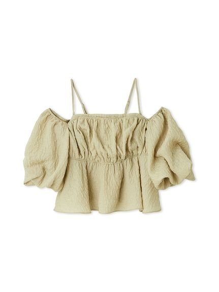 【スナイデル/SNIDEL】のオフショルフリルブラウス インテリア・キッズ・メンズ・レディースファッション・服の通販 founy(ファニー) 　ファッション　Fashion　レディースファッション　Fashion for Women　トップス・カットソー　Cut & Sew Tops　シャツ・ブラウス・オフィスカジュアル　Elegant Blouses & Button-Ups　ウェーブ　Wavy Pattern　エレガント 上品　Elegant　ギャザー　Gathered, Ruffled　クロップド　Cropped, Short Length　今季　This Season, Current Season　シャーリング　Shirring, Ruched　ストレート　Straight, Straight Cut　タイトスカート　Pencil Skirt, Tight Skirt　デニム　Denim, Jeans Material　人気　Popular, Best Seller　バランス　Balance, Style Balance　フィット　Fit, Slim Fit　ペプラム　Peplum, Flared Hem　ラップ　Wrap, Wrap Design　おすすめ　Recommended / Our Picks　OLV[027]|ID: prp329100004609594 ipo3291000000033571667