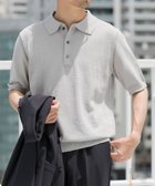 【アーバンリサーチ ロッソ/URBAN RESEARCH ROSSO / MEN】の『UR TECH ひやサラクール』AIRDRY半袖ニットポロ ICE GRAY|ID: prp329100004609615 ipo3291000000033226652