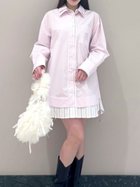 【スナイデル/SNIDEL】のSustainableレイヤードシャツチュニック 人気、トレンドファッション・服の通販 founy(ファニー) ファッション Fashion レディースファッション Fashion for Women トップス・カットソー Cut & Sew Tops シャツ・ブラウス・オフィスカジュアル Elegant Blouses & Button-Ups イエロー Yellow 春 Spring クロップド Cropped, Short Length ストライプ Stripe, Striped Pattern チュニック Tunic, Long Top バランス Balance, Style Balance フェミニン Feminine, Girly フロント Front, Front Design ポケット Pocket, Pocket Detail 無地 Plain, Solid Color ラップ Wrap, Wrap Design おすすめ Recommended / Our Picks thumbnail PNK[066]|ID: prp329100004609734 ipo3291000000032974610
