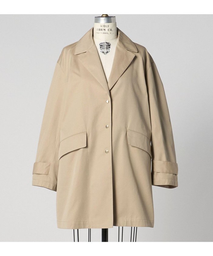 【ドゥロワー/DRAWER】のPRE コットンチェスターコート インテリア・キッズ・メンズ・レディースファッション・服の通販 founy(ファニー) https://founy.com/ ファッション Fashion レディースファッション Fashion for Women アウター Coat / Outerwear Collection コート・ロングコート・ピーコート Long Coats, Peacoats & More チェスターコート・ロング丈アウター Chester Coats / Chesterfield Long Coats クラシカル Classical, Vintage-Inspired クラシック Classic, Timeless Style チェスターコート Chester Coat, Long Coat ドット Polka Dot, Dot Pattern エレガント 上品 Elegant |ID: prp329100004609775 ipo3291000000032975439