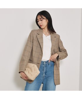 【カリテ/qualite】の【セットアップ対応】TWツイルチェックテーラードJK 人気、トレンドファッション・服の通販 founy(ファニー) ファッション Fashion レディースファッション Fashion for Women セットアップ Matching Sets クラシック Classic, Timeless Style ジャケット Jacket, Outerwear セットアップ Set-Up, Coordinated Outfit チェック Check, Plaid, Tartan デニム Denim, Jeans Material ワイド Wide, Wide Fit A/W・秋冬 Autumn/Winter |ID:prp329100004609802
