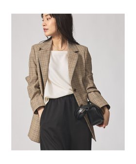 【カリテ/qualite】の【セットアップ対応】TWツイルチェックテーラードJK 人気、トレンドファッション・服の通販 founy(ファニー) ファッション Fashion レディースファッション Fashion for Women セットアップ Matching Sets クラシック Classic, Timeless Style ジャケット Jacket, Outerwear セットアップ Set-Up, Coordinated Outfit チェック Check, Plaid, Tartan デニム Denim, Jeans Material ワイド Wide, Wide Fit A/W・秋冬 Autumn/Winter |ID:prp329100004609802