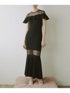 【スナイデル/SNIDEL】のシアーデコルテマーメイドドレス BLK[009]|ID:prp329100004610072