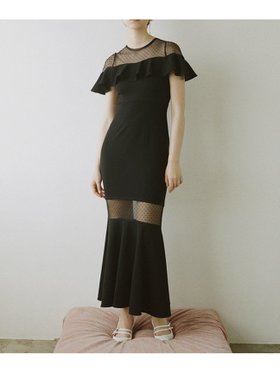 【スナイデル/SNIDEL】のシアーデコルテマーメイドドレス 人気、トレンドファッション・服の通販 founy(ファニー) ファッション Fashion レディースファッション Fashion for Women ワンピース Dresses フォーマル・パーティードレス・結婚式用ドレス Elegant & Casual Dresses エレガント 上品 Elegant カットソー Cut and Sewn Top クラシカル Classical, Vintage-Inspired シアー Sheer, See-Through デコルテ Décolleté, Neckline ドッキング Docking, Mixed Material フェミニン Feminine, Girly フリル Frill, Ruffle ボタニカル Botanical, Floral Pattern レース Lace, Lace Fabric ロマンティック Romantic, Feminine Style ローズ Rose, Rose Motif |ID:prp329100004610072