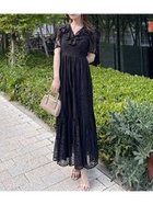 【スナイデル/SNIDEL】のボリュームフリルレースワンピース BLK[009]|ID:prp329100004610144