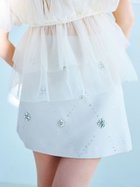 【リリーブラウン/Lily Brown】のL.B CANDY STOCK フラワービジューミニスカート 人気、トレンドファッション・服の通販 founy(ファニー) ファッション Fashion レディースファッション Fashion for Women スカート Skirts ミニスカート Mini Skirts エレガント 上品 Elegant カットソー Cut and Sewn Top シンプル Simple, Minimal ダブル Double, Double-Breasted チェック Check, Plaid, Tartan ビジュー Bijou, Jewel-like Accent フェミニン Feminine, Girly ミニスカート Mini Skirt, Short Skirt ランダム Random, Irregular リブニット Rib Knit, Ribbed Knit 台形 A-Line, Trapezoid Shape thumbnail IVR[003]|ID: prp329100004610172 ipo3291000000033207790