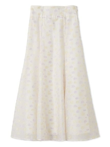 【スナイデル/SNIDEL】の【BOUQUET OF JOY】フラワージャガードスカート インテリア・キッズ・メンズ・レディースファッション・服の通販 founy(ファニー) 　ファッション　Fashion　レディースファッション　Fashion for Women　スカート　Skirts　エレガント 上品　Elegant　切替　Switching, Contrast Panel　シャーリング　Shirring, Ruched　スペシャル　Special, Limited Edition　パープル　Purple, Violet　フィット　Fit, Slim Fit　フラワー　Flower, Floral　フレア　Flare, Flared　ミックス　Mix, Mixed Style　モチーフ　Motif, Design Theme　リュクス　Luxury, Elegant, High-End, Chic　MIX[930]|ID: prp329100004610194 ipo3291000000032981667