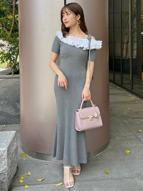 【スナイデル/SNIDEL】 アシメプリーツカラーニットワンピース人気、トレンドファッション・服の通販 founy(ファニー) ファッション Fashion レディースファッション Fashion for Women ワンピース Dresses ニットワンピース Knit Dresses おすすめ Recommended / Our Picks アシンメトリー Asymmetrical Style ストレート Straight, Straight Cut デコルテ Décolleté, Neckline トレンド Trend, Trending Now フィット Fit, Slim Fit フェミニン Feminine, Girly プリーツ Pleats, Pleated マーメイド Mermaid, Fishtail Silhouette リボン Ribbon, Bow ワンポイント One Point, Statement Accent |ID:prp329100004610213