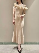 【スナイデル/SNIDEL】のアシメプリーツカラーニットワンピース BEG[037]|ID: prp329100004610213 ipo3291000000034000479